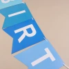 Fish-tail flag "HAPPY BIRTHDAY" - birthday letter flag, children's birthday decoration and arrangement flag Specification image